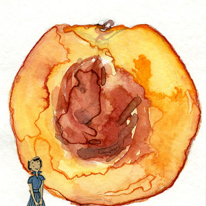 Aceo 09 One Peach Half