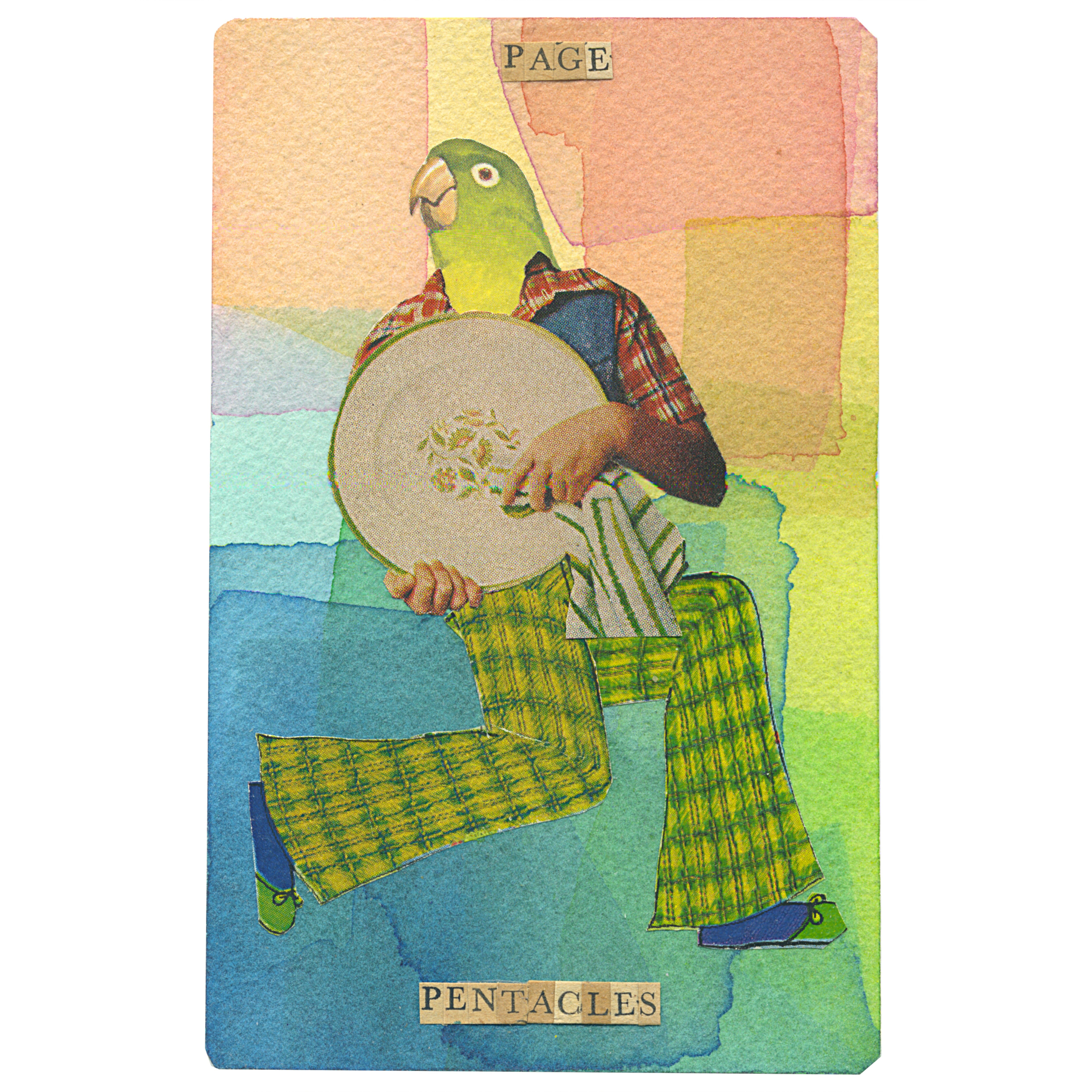 Pentacles page